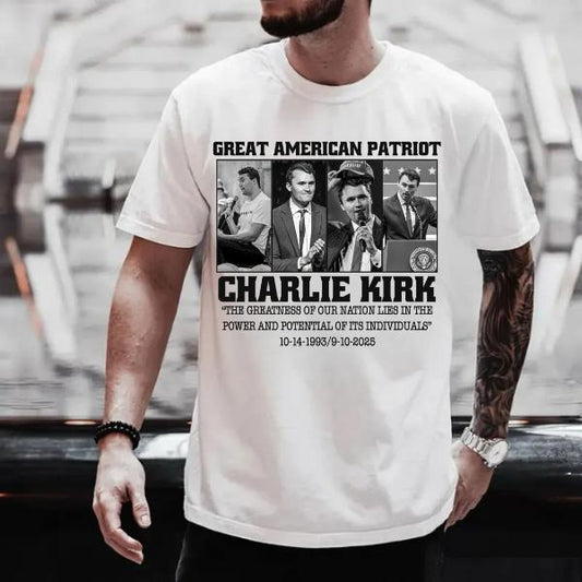 Charlie Kirk Great American Patriot Shirt